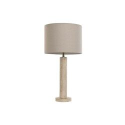 Lâmpada de mesa Home ESPRIT Bege Linho Mármore 35 x 35 x 72 cm