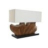 Desk lamp Home ESPRIT Iron Teak 60 X 20 X 55 cm