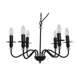 Lámpara de Techo Home ESPRIT Negro Metal 25 W 54 x 54 x 46 cm