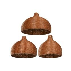 Lamp Shade Home ESPRIT Dark brown 70 x 70 x 50 cm (3 Pieces)