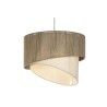 Lámpara de Techo Home ESPRIT Marrón Yute Metal Cuerda 60 x 60 x 50 cm