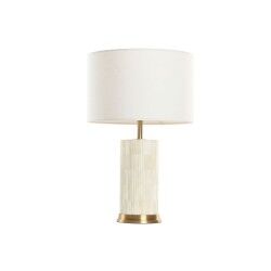Lámpara de mesa Home ESPRIT Blanco Beige Dorado 50 W 220 V