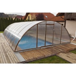 Trend Standard 6.5x10.6x2.10m Copertura per piscina alta telescopica Abrilios