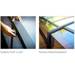 Flat Majorca Telescopic Pool Enclosure for 8x4m Pool