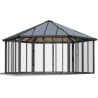 Tonnelle de jardin fermée Garda 6X5.2 Transparent et Aluminium Canopia
