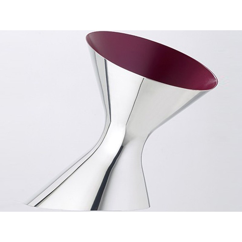 Crachoir grand modèle pour dégustation  D-Vin en Etain poli lie de vin OA1710