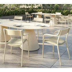 Madison Upholstered Cream Chair Vondom