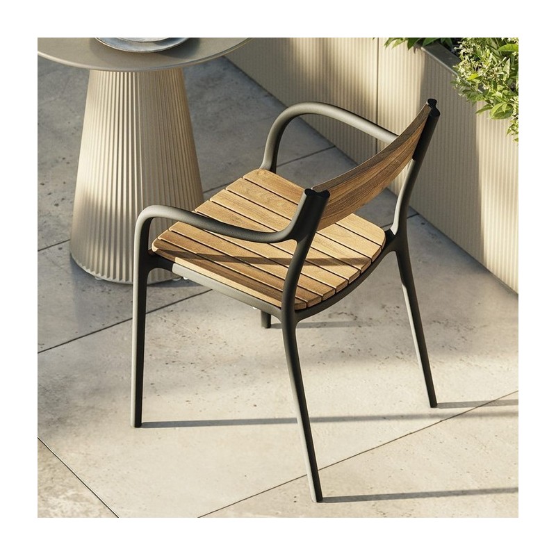 Madison Wood Tortora Stuhl Vondom