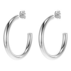 Pendientes Mujer Michael Kors SMALL HOOP Acero Inoxidable Plateado
