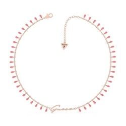 Colar feminino Guess UBN70088 Cor de Rosa