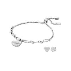 Set Armband und Ohrringe Michael Kors OUTLET SPECIAL PACK BRACELET + EARRINGS Silberfarben